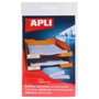 Apli Bolsillos Adhesivos Portaetiquetas 25x75mm Transparentes