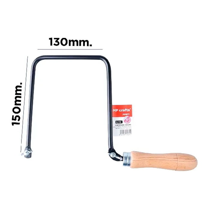 MP Arco Sierra de Marquetería 130 x 150 mm Segueta Metal y Madera MP Arco Sierra de Marquetería 130 x 150 mm Segueta Metal y Madera