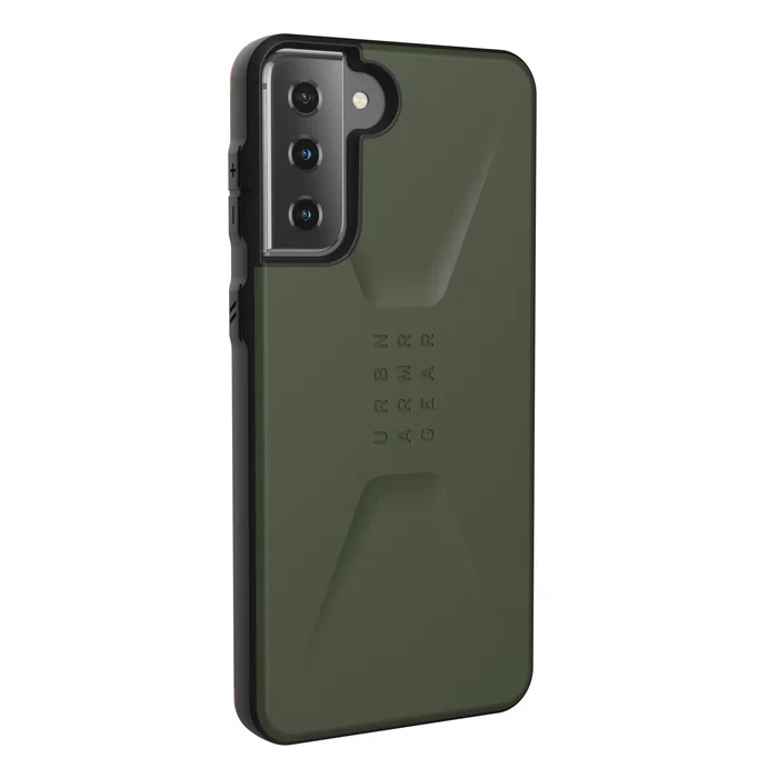 Urban Armor Gear Civilian Series Funda Protectora Samsung Galaxy S21 Plus 5G - 17 cm (6.7") Resistente a Caídas y Golpes Color Oliva
