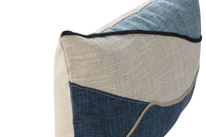 DKD Home Decor Cojines Patchwork Beige y Azul 50x30 cm (Pack de 2) DKD Home Decor Cojines Patchwork Beige y Azul 50x30 cm (Pack de 2)