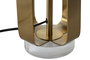 DKD Home Decor Lámpara de Sobremesa Hierro y Acrílico Dorado/Blanco