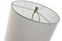 DKD Home Decor Lámpara de Sobremesa Hierro y Acrílico Dorado/Blanco
