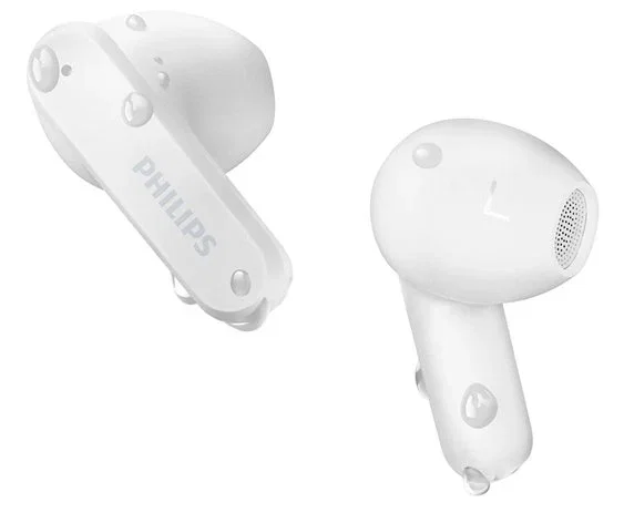 Philips TAT2139WT/00 Auriculares Inalámbricos Intraurales Bluetooth 5.3 Blanco con Estuche de Carga, Autonomía 28h, Resistente al Agua IPX4