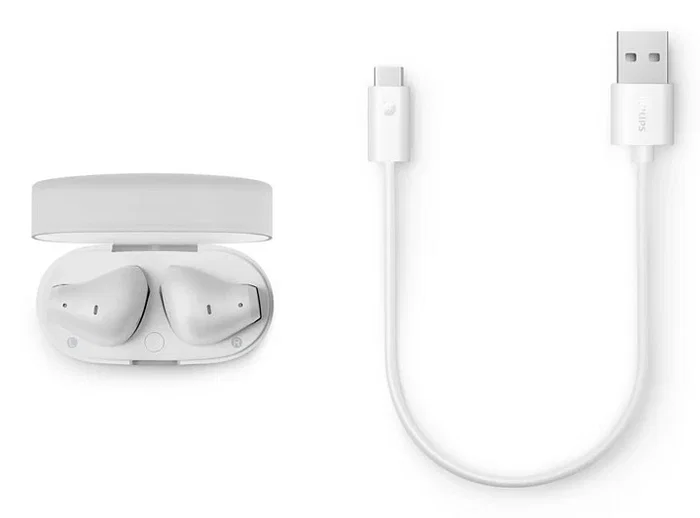 Philips TAT2139WT/00 Auriculares Inalámbricos Intraurales Bluetooth 5.3 Blanco con Estuche de Carga, Autonomía 28h, Resistente al Agua IPX4