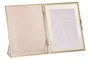 DKD Home Decor Marco de Fotos 13x18 Cristal y Metal Rosa