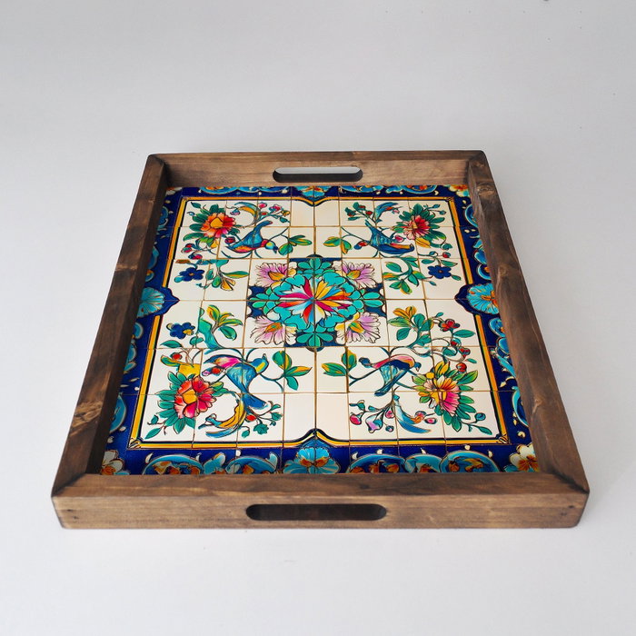 Aberto Design Bandeja REF022 Madera Maciza Impresión UV sobre MDF 48x38x4 cm