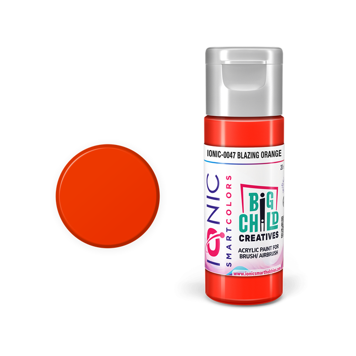 Ionic Pintura Naranja Ardiente para Pincel y Aerógrafo 20 ml. Ionic Pintura Naranja Ardiente para Pincel y Aerógrafo 20 ml.