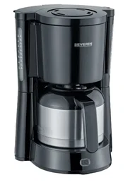 Severin KA 4835 Cafetera con jarra de acero inoxidable, 1000 W, 8 tazas, apagado automático