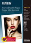 Epson Archival Matte Paper A3, 50 Hojas, 189 g/m²