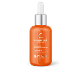Rilastil MULTIREPAIR HI-TECH Sérum Facial Vitamina C 15% 30 ml - Antioxidante Antiedad Brillo para Todo Tipo de Piel, Incluso Sensible