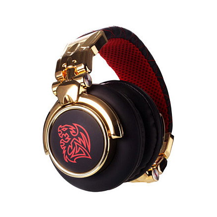 Tt eSPORTS DRACCO Signature Auriculares Gaming Alámbricos 3.5mm Negro Oro Rojo