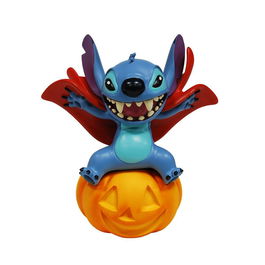 Enesco Figura Disney Stitch Halloween - Stitch Vampiro sobre Calabaza, Figura Coleccionable de Resina Pintada a Mano, Licencia Oficial