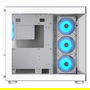 Cougar FV150 ARGB Midi Tower PC Blanco ATX Micro ATX Mini-ITX Juego con Iluminación ARGB