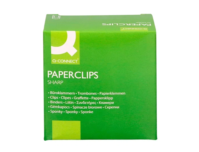 Q-connect Clips galvanizados n º4 50 mm, caja de 100 unidades
