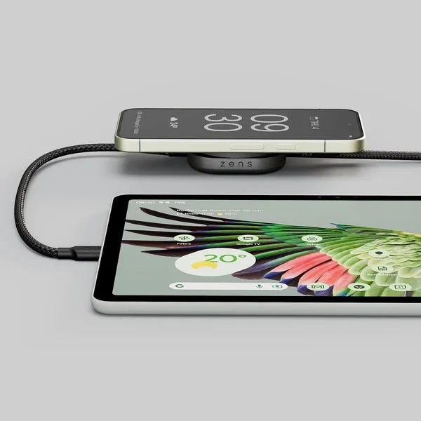 ZENS USB C-C Pro 2 Qi2 Negro