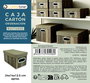 Inde Caja Multiusos Cartón T/TNT 24 x 14 x 12.5 cm Confortime - Dimensiones: 26.7 x 17.6 x 4.2 cm (24 Unidades)