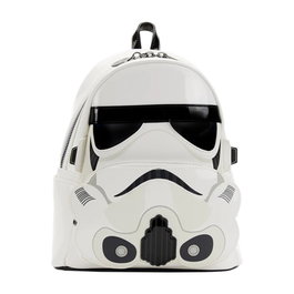 Loungefly Mochila Star Wars Stormtrooper Lenticular con Hans Solo, Chewbacca y Princesa Leia - Producto Oficial