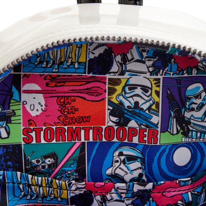 Loungefly Mochila Star Wars Stormtrooper Lenticular con Hans Solo, Chewbacca y Princesa Leia - Producto Oficial