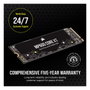 Corsair MP600 CORE XT SSD 4TB M.2 PCIe 4.0 NVMe - Velocidades de Lectura 5000 MB/s y Escritura 4400 MB/s - Memoria QLC 3D NAND - Factor de Forma 2280