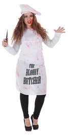 Creaciones Llopis Disfraz Adulto Cocinera Sangrienta Talla L