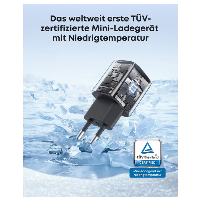 Anker A2698G11 Cargador Compacto GaN de 30W, 1x USB-C, Negro