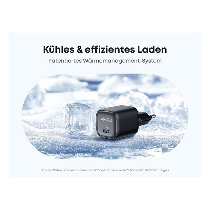 Anker A2698G11 Cargador Compacto GaN de 30W, 1x USB-C, Negro