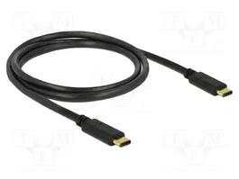 DeLOCK Cable USB 2.0 Tipo-C a Tipo-C 1 m Negro