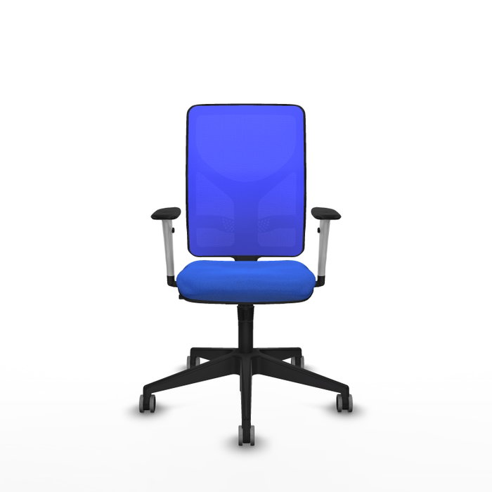 PIQUERAS Y CRESPO Silla de oficina Motilla con mecanismo Sincro, Azul