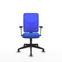 PIQUERAS Y CRESPO Silla de oficina Motilla con mecanismo Sincro, Azul