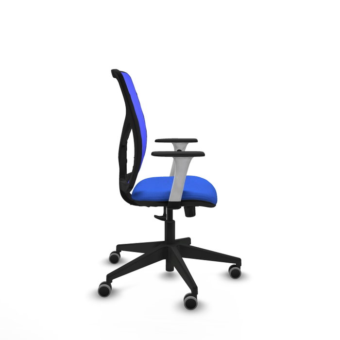 PIQUERAS Y CRESPO Silla de oficina Motilla con mecanismo Sincro, Azul