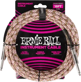 Ernieball Cable Instrumento Trenzado Jack-Jack Emerald Argyle 5,5 M