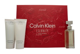 Calvin Klein Eternity Gift Set 50ml EDP + 100ml Shower Gel + 100ml Body Lotion