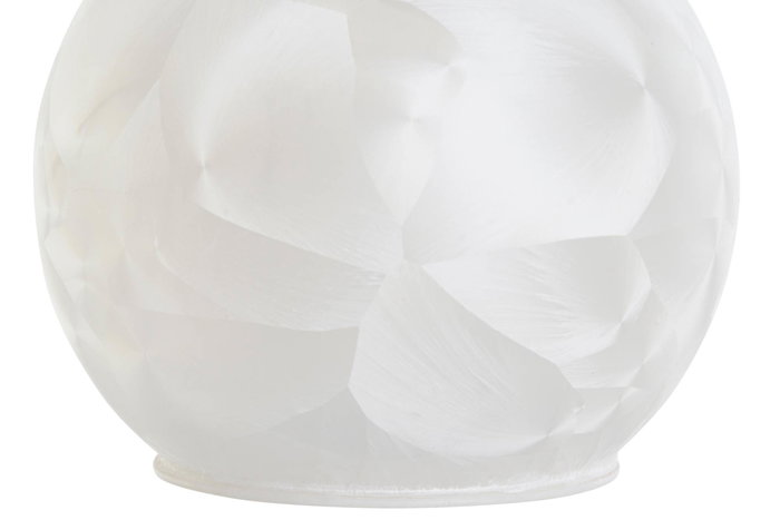 DKD Home Decor Decoración Luminosa Blanco Cristal y Led 12 x 12 x 12 cm