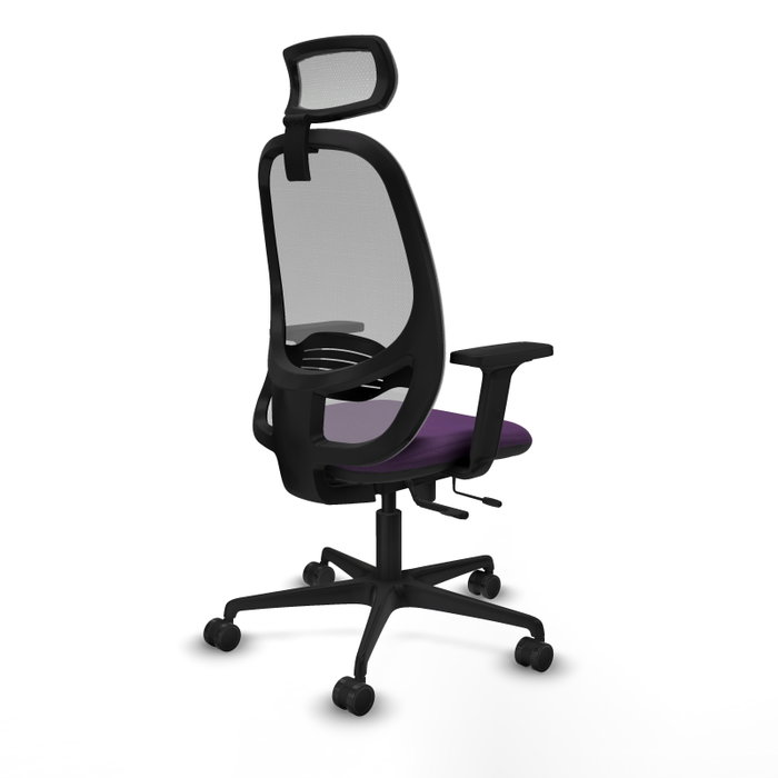 PIQUERAS Y CRESPO Silla de oficina Cilanco Morada con Malla Gris PIQUERAS Y CRESPO Silla de oficina Cilanco Morada con Malla Gris