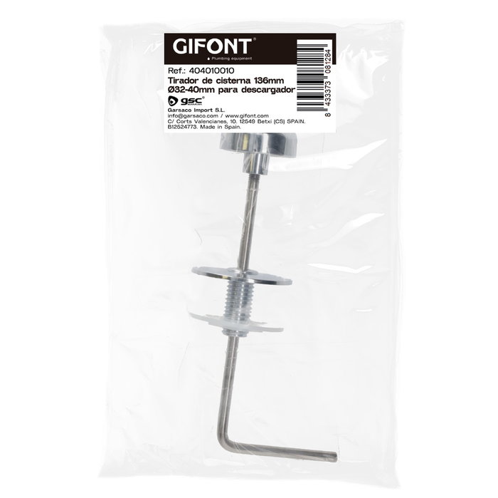 Gifont Tirador de cisterna para descargador ref. 404010004 Gifont Tirador de cisterna para descargador ref. 404010004
