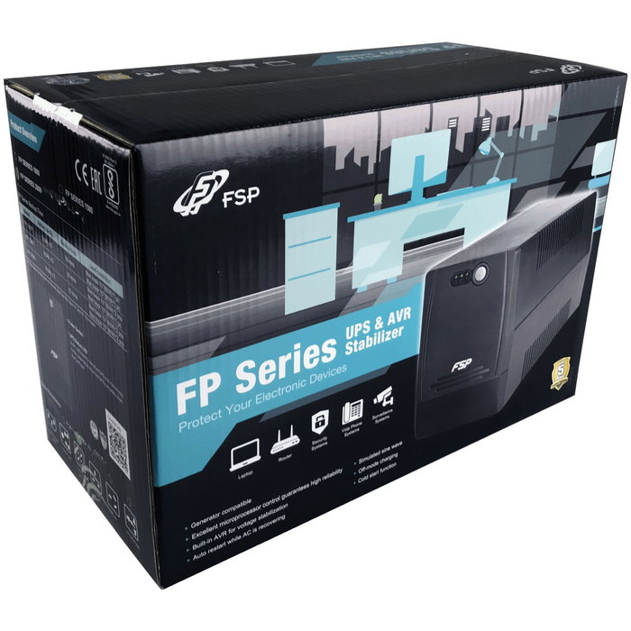 Fortron FSP FP 2000 Sistema de Alimentación Ininterrumpida 2000 VA 1200 W 4 Salidas AC