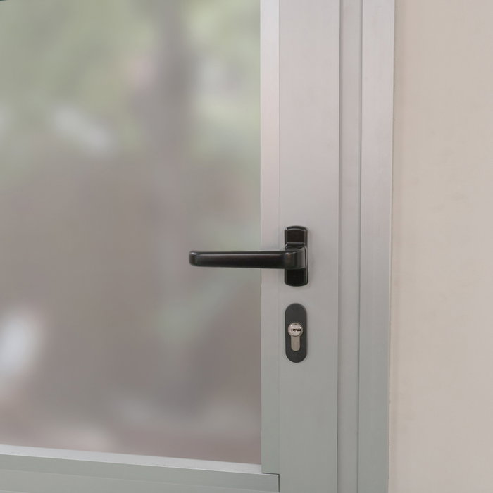 AMIG Manilla Roseta Aluminio Blanco para Puertas con Cuadradillo 8 mm AMIG Manilla Roseta Aluminio Blanco para Puertas con Cuadradillo 8 mm