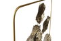 DKD Home Decor Decoración de Pared Inox Flor Dorado 50x5x50 cm