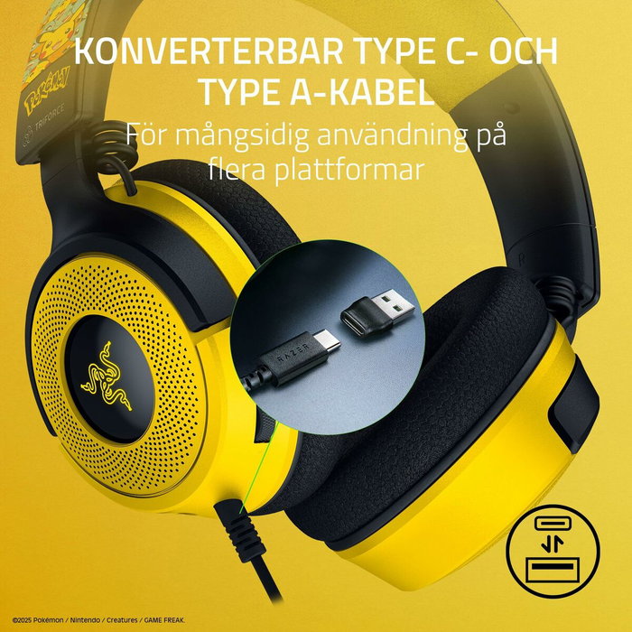Razer Kraken V4 X Pokémon Kanto Starters Ed.