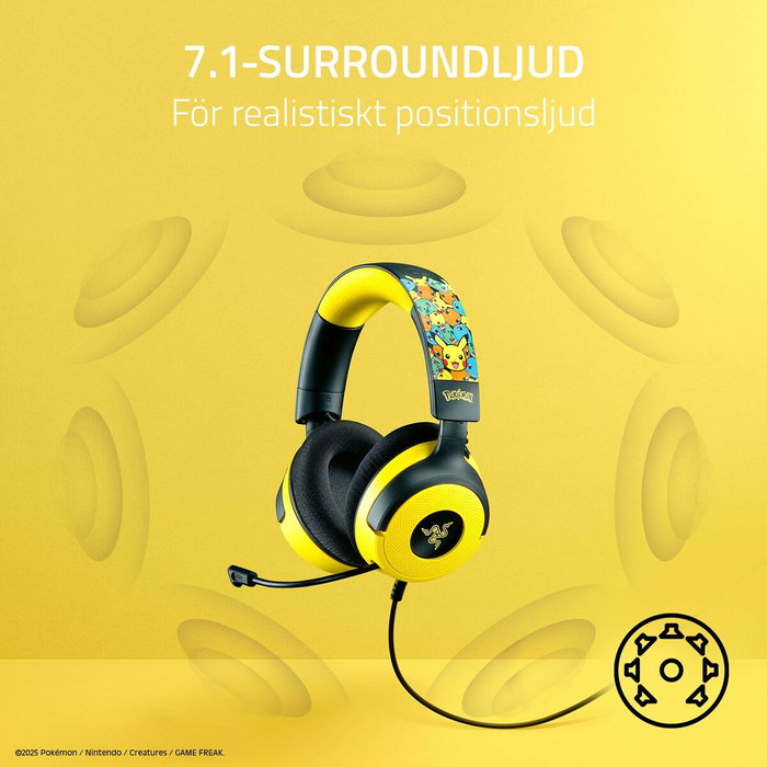 Razer Kraken V4 X Pokémon Kanto Starters Ed.