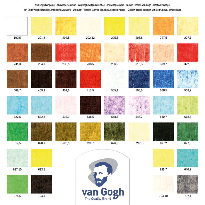 Van Gogh Set de pasteles suaves para paisajes de 48 colores 90820148 Van Gogh Set de pasteles suaves para paisajes de 48 colores 90820148