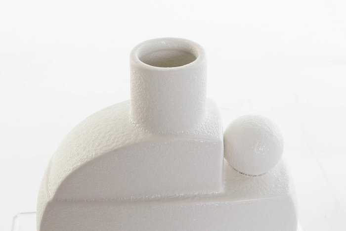 DKD Home Decor Jarrón de Cerámica Blanco 17x7x19,5 cm DKD Home Decor Jarrón de Cerámica Blanco 17x7x19,5 cm