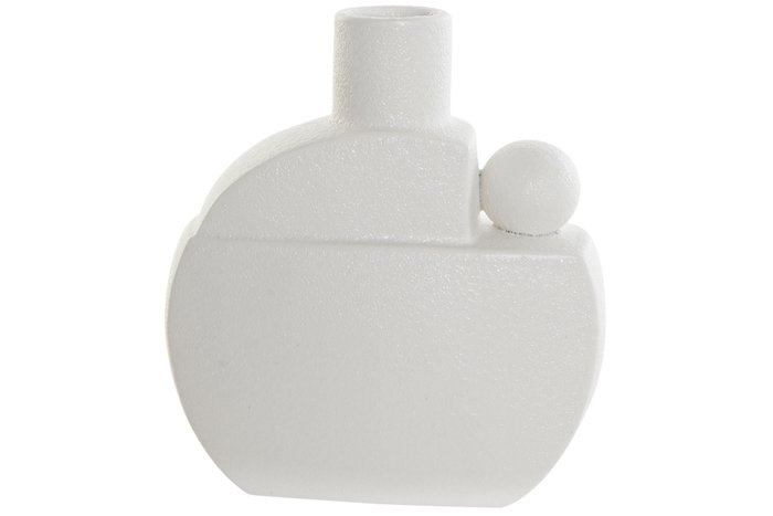 DKD Home Decor Jarrón de Cerámica Blanco 17x7x19,5 cm DKD Home Decor Jarrón de Cerámica Blanco 17x7x19,5 cm