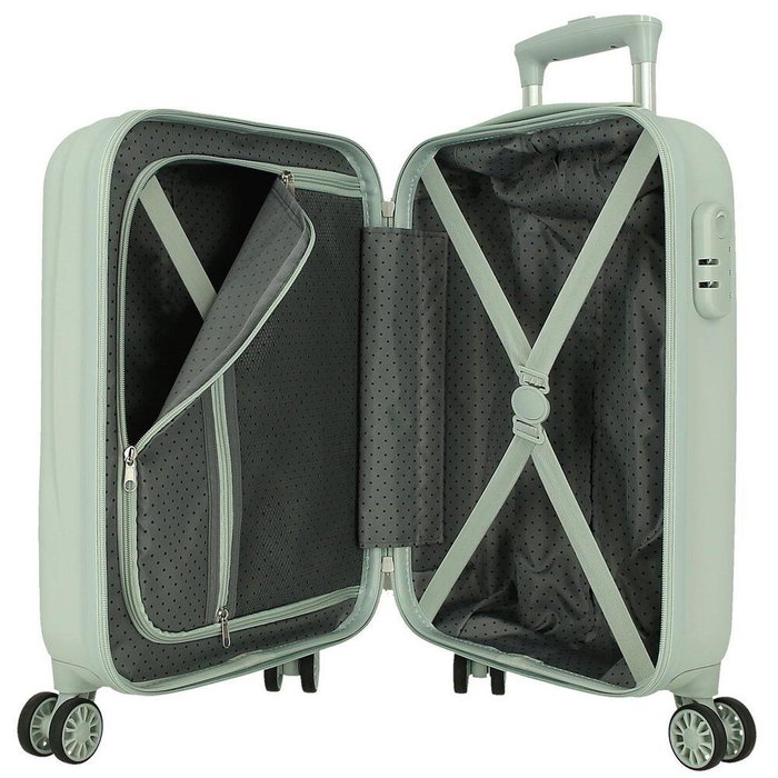 Maleta trolley ABS Mickey Disney 50cm Joumma Bags, de cabina, 33L, 4 ruedas dobles multidireccionales