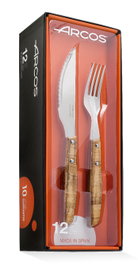 ARCOS FINSTOCK Juego de 6 Tenedores y 6 Cuchillos con Madera