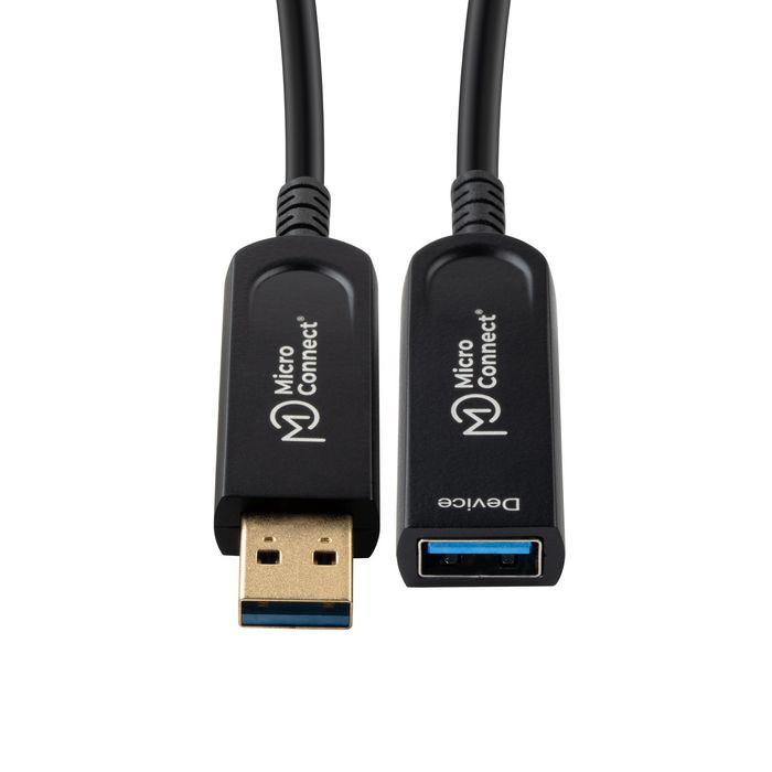 MicroConnect Cable de extensión USB 3.2 Gen 1 A de fibra óptica premium, 15m