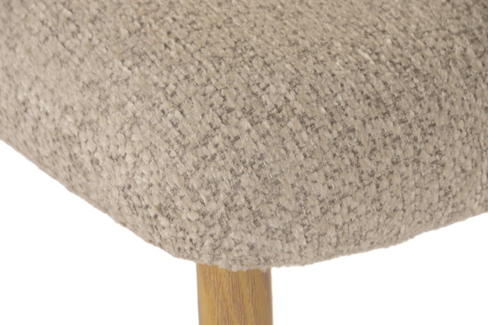 DKD Home Decor Silla de Metal y Poliéster Natural DKD Home Decor Silla de Metal y Poliéster Natural