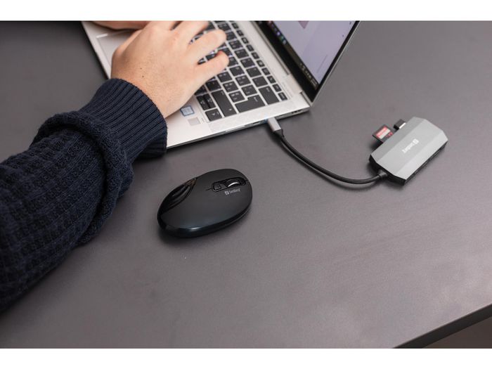 Sandberg Ratón Inalámbrico para Ordenador, Conexión USB sin Instalación