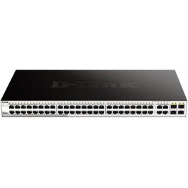 D-Link Switch de 52 puertos gestionable con 48 puertos Gigabit Ethernet y 4 SFP