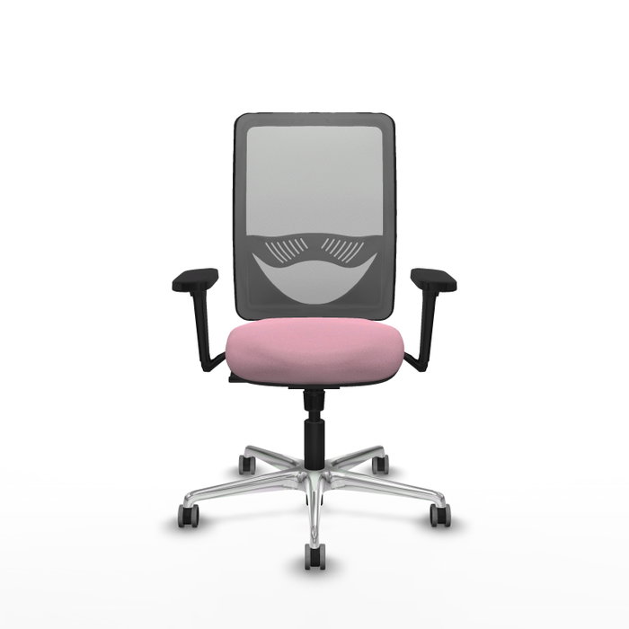 PIQUERAS Y CRESPO Silla de oficina Zulema con mecanismo Sincro, Rosa y Gris PIQUERAS Y CRESPO Silla de oficina Zulema con mecanismo Sincro, Rosa y Gris